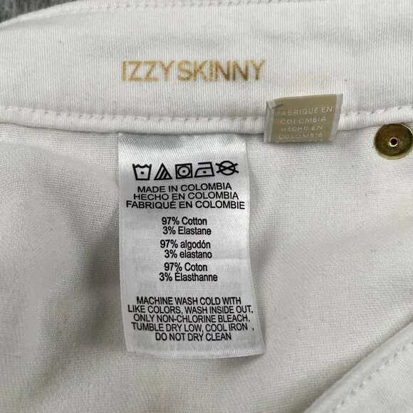Michael Kors Jeans Womens 8 White Izzy Skinny Denim - Picture 10 of 10